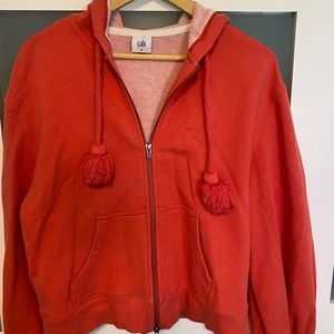 cabi long sleeve zip sweatshirt